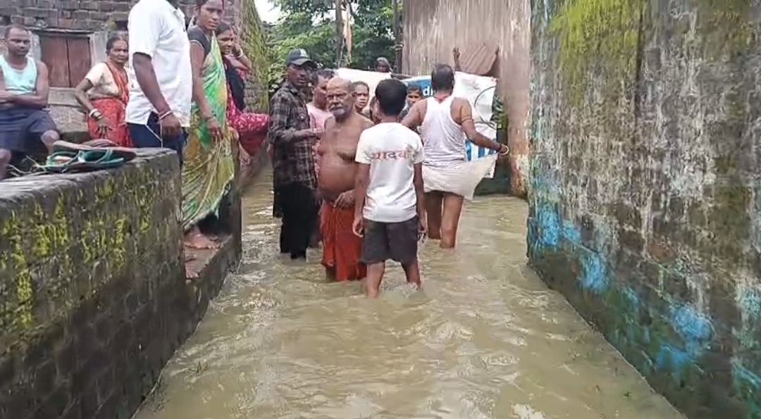 तालाब का बांध टूटा आसनसोल के 80 घर डूबे छीना मस्त जलमग्न वार्ड 56 में मचा हड़कंप