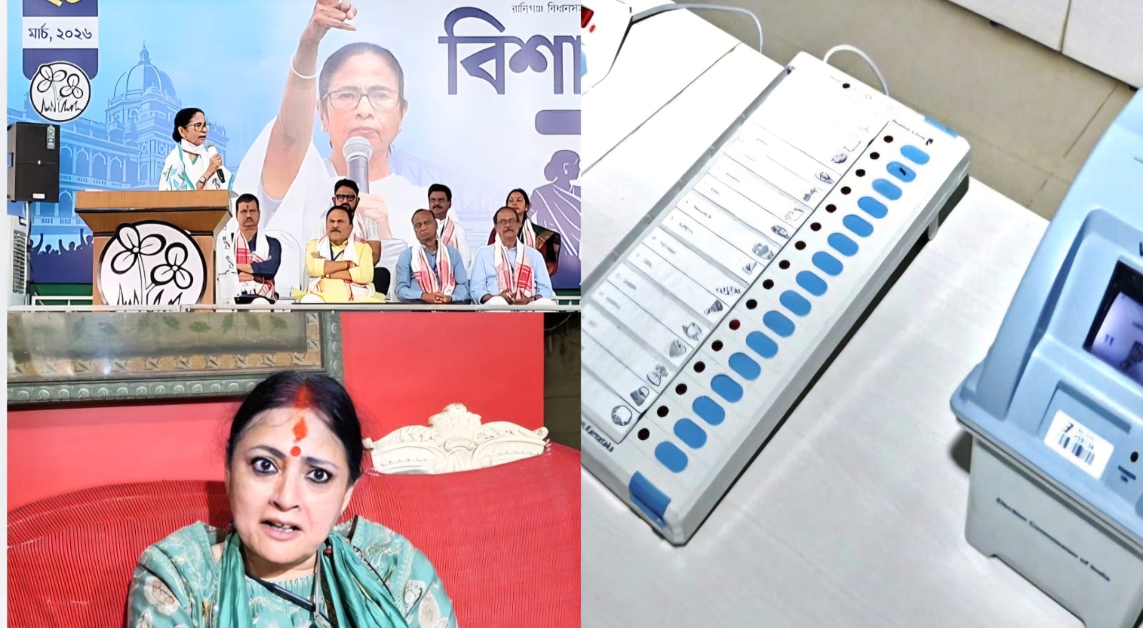 पश्चिम बंगाल चुनाव 2026: EVM सुरक्षा पर महिला राजनीति तेज, ममता बनर्जी और अग्निमित्रा पाल में टकराव