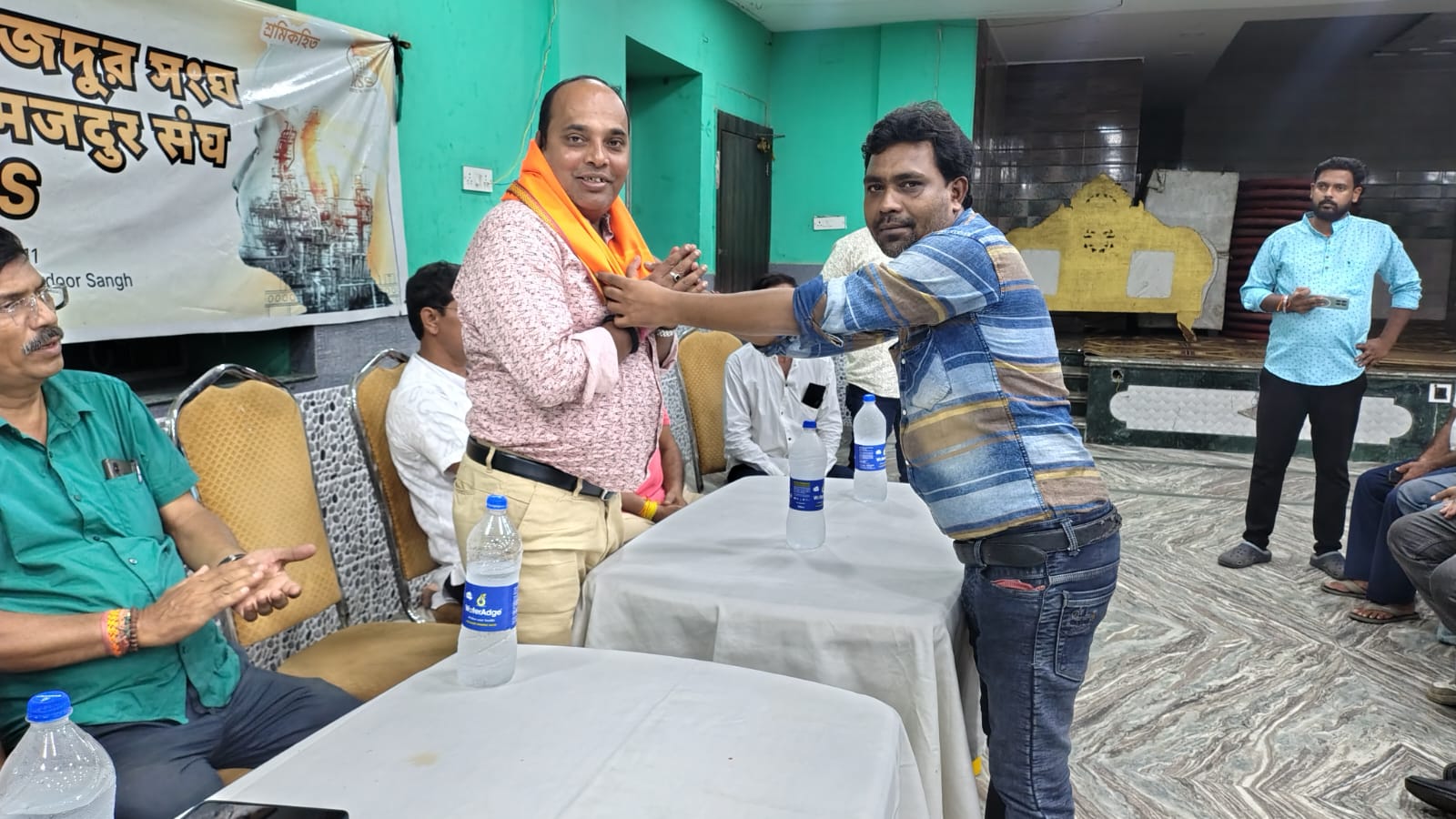 कुल्टी में BMS के विजयी श्रमिक नेताओं का अभिनंदन, सम्मान समारोह में दिखा उत्साह